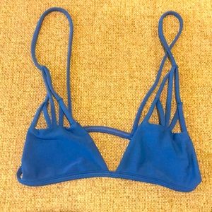 Acacia Swimwear Blue Bikini Top